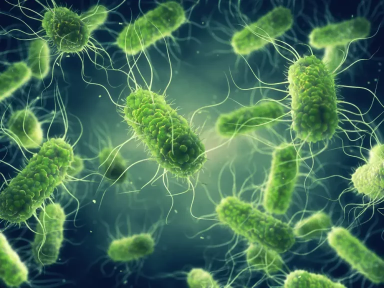 close up of bacteria